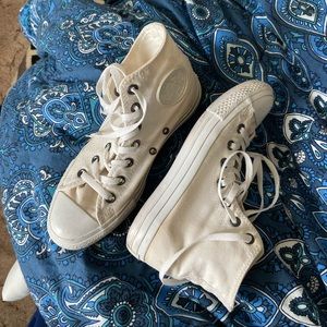 White Hightop Converse